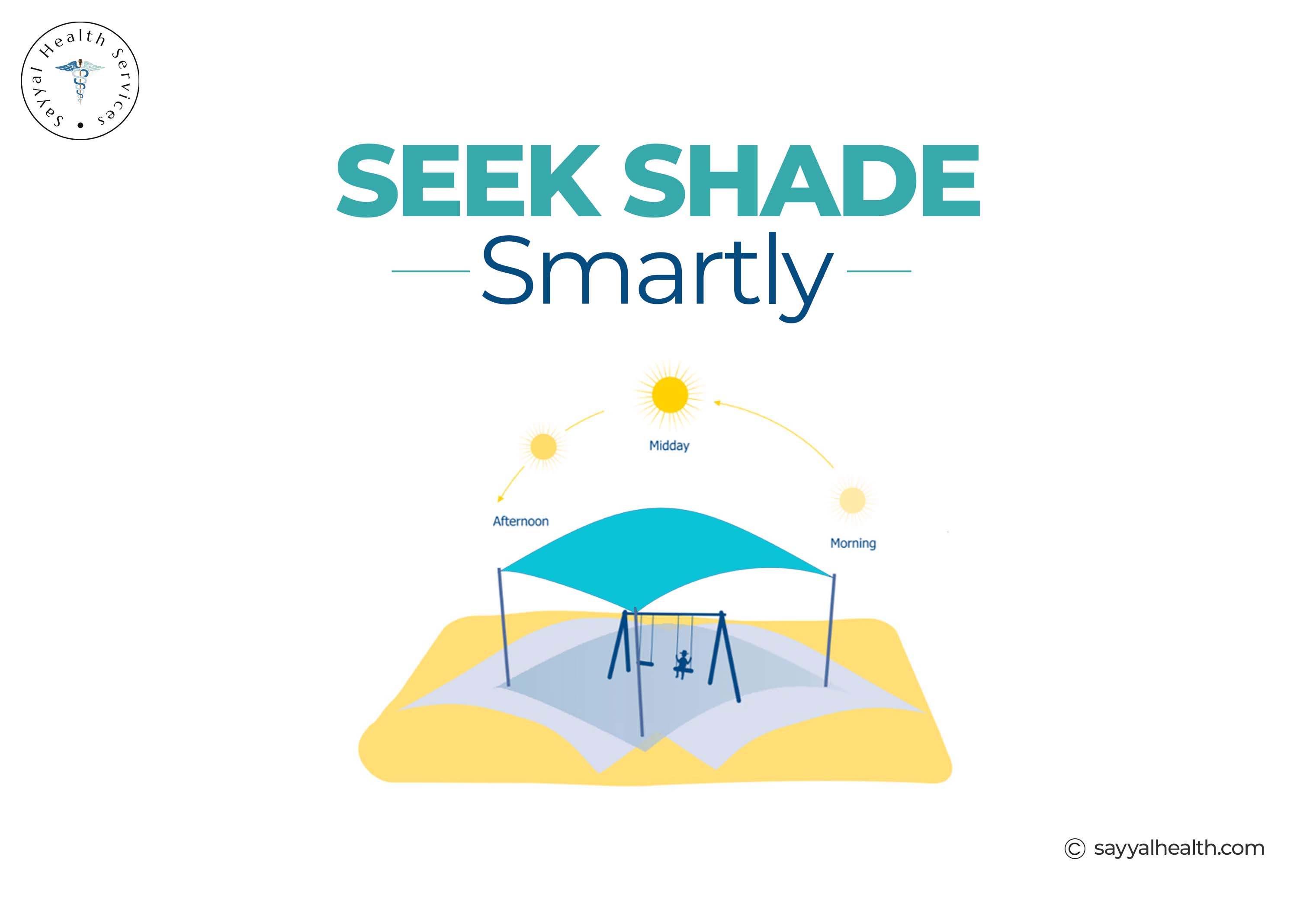 Image shows visual form of seeking shade.